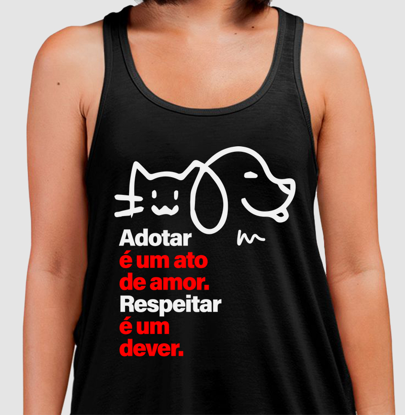 Camiseta ou babylook Adotar