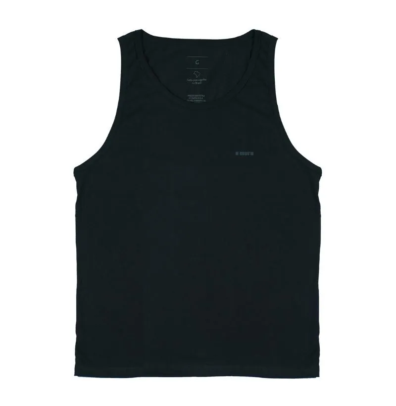 camiseta regata básica | o muro blue