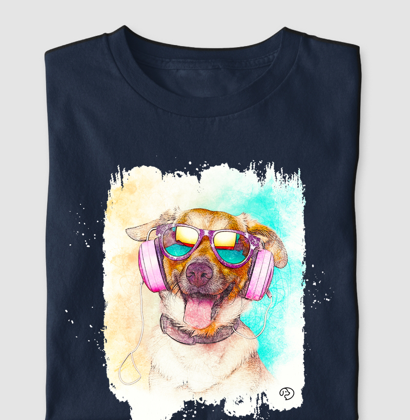 Music Dog Blue