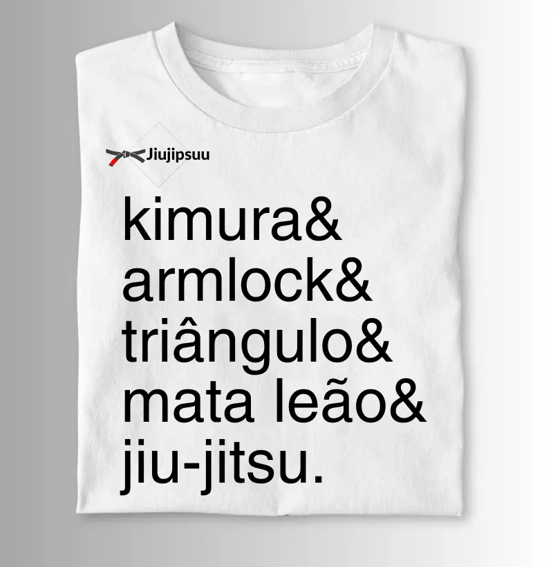 Camisa Jiu Jitsu Frases 