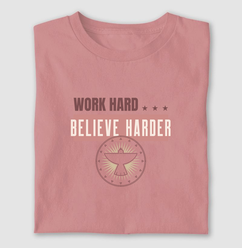 Camiseta Cristã Feminina Acredite Mais