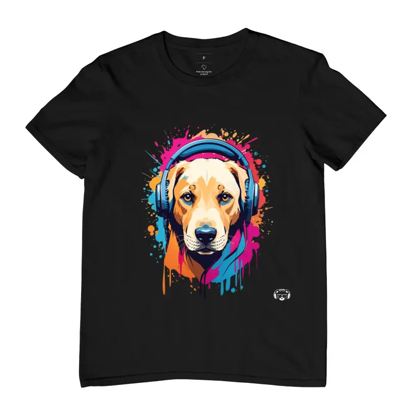Camiseta Labrador Headphones