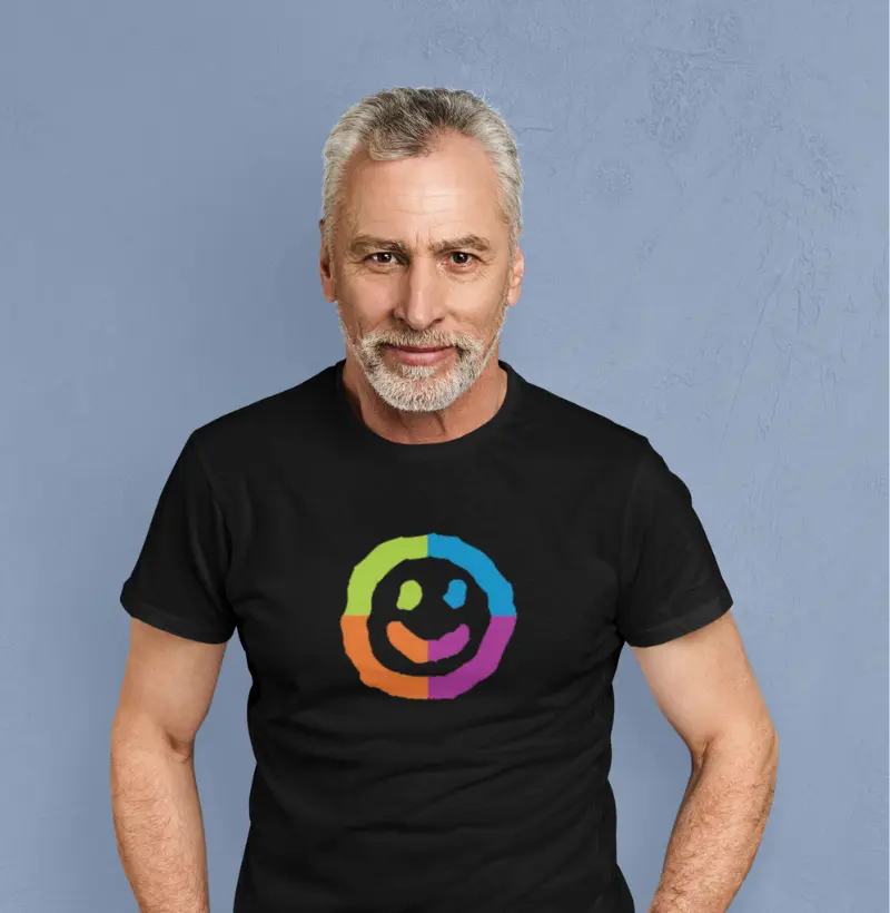 Camiseta Ong Cirinho Sorrindo. 