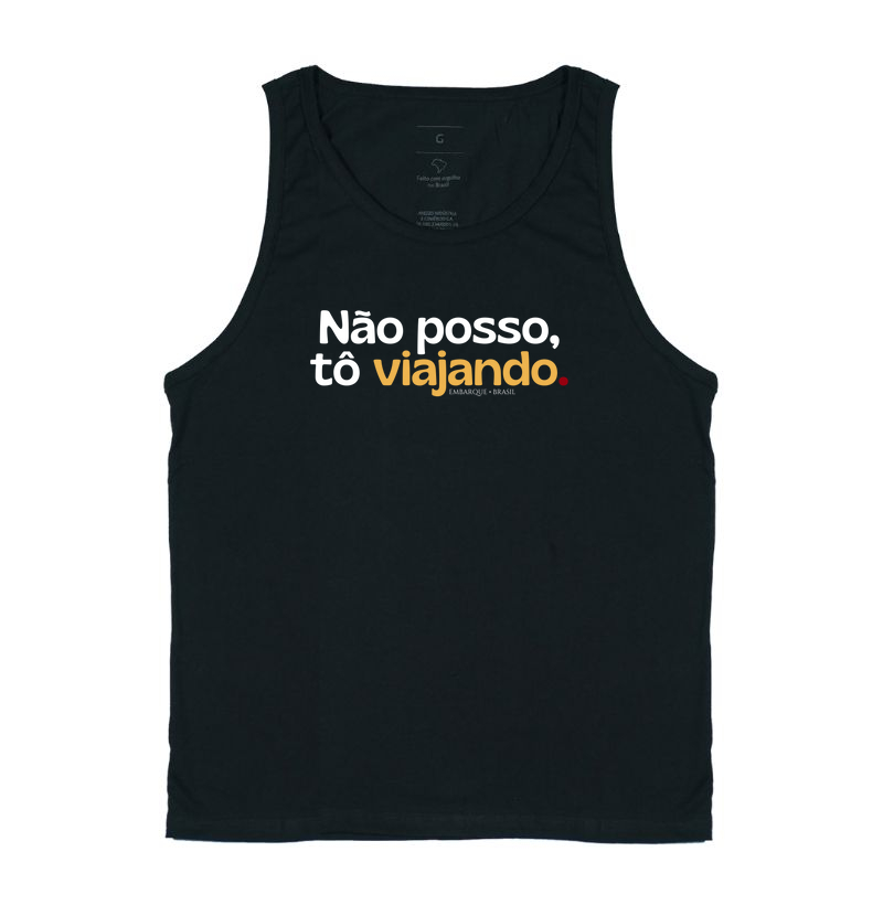 Não posso, tô viajando.