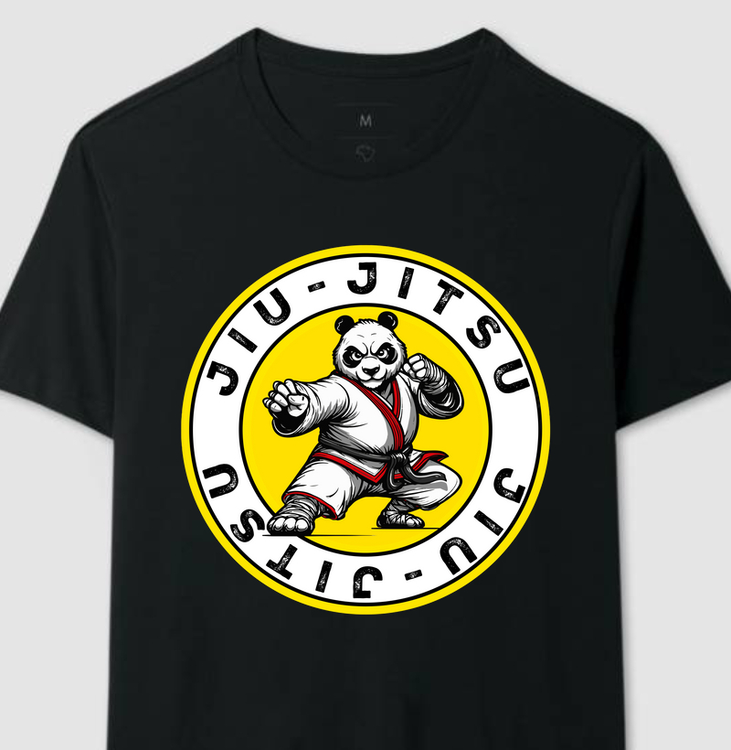Camiseta Jiu Jitsu Panda - Qualidade Reserva