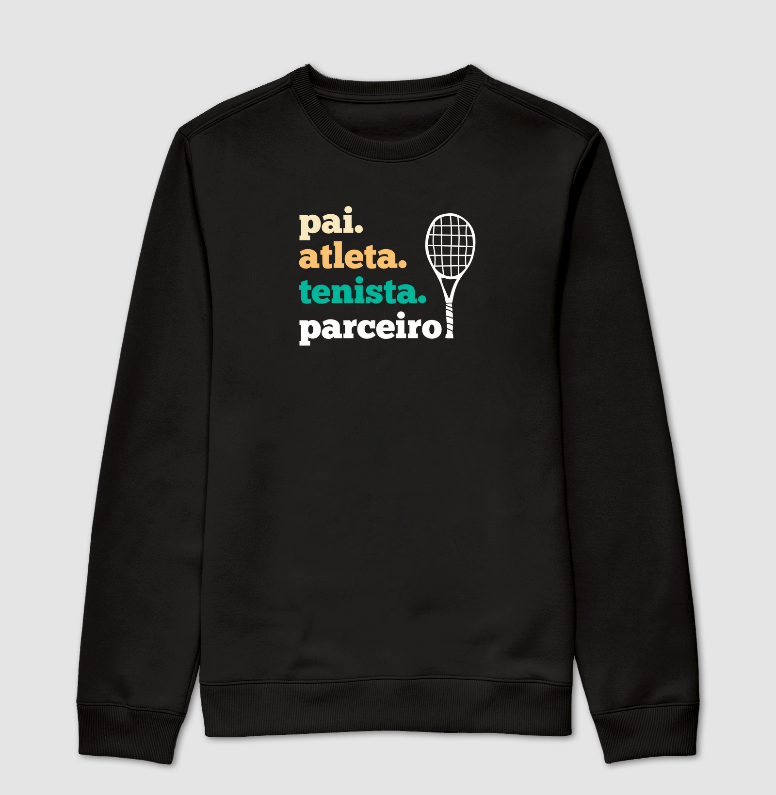 Pai, atleta, tenista, parceiro - moletom