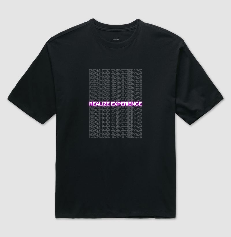 REALIZE EXPERIENCE - SEQUÊNCIA – (Camiseta Oversized)