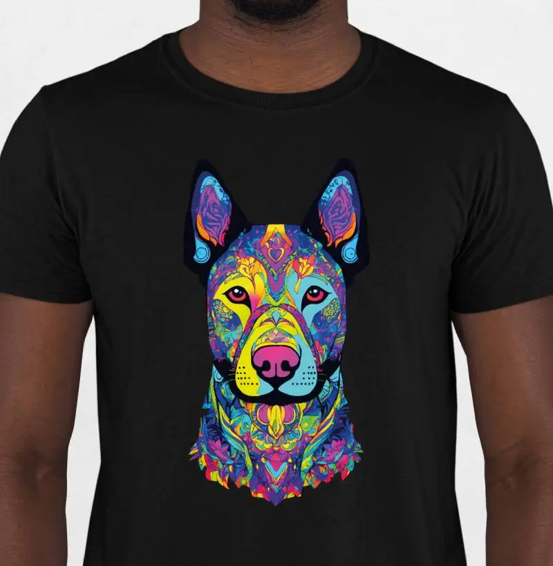 Cão colorido