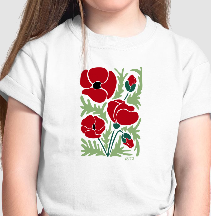 Flor estilizada vermelha