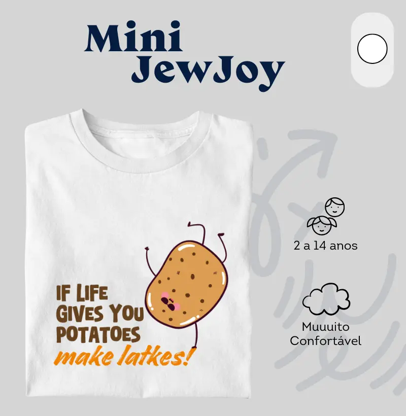 If life gives you potatoes, make latkes! Se a vida te der batatas, faça latkes!