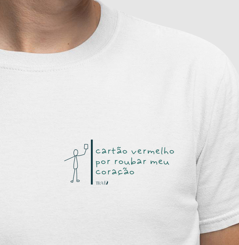 Cartão vermelho por roubar meu coração