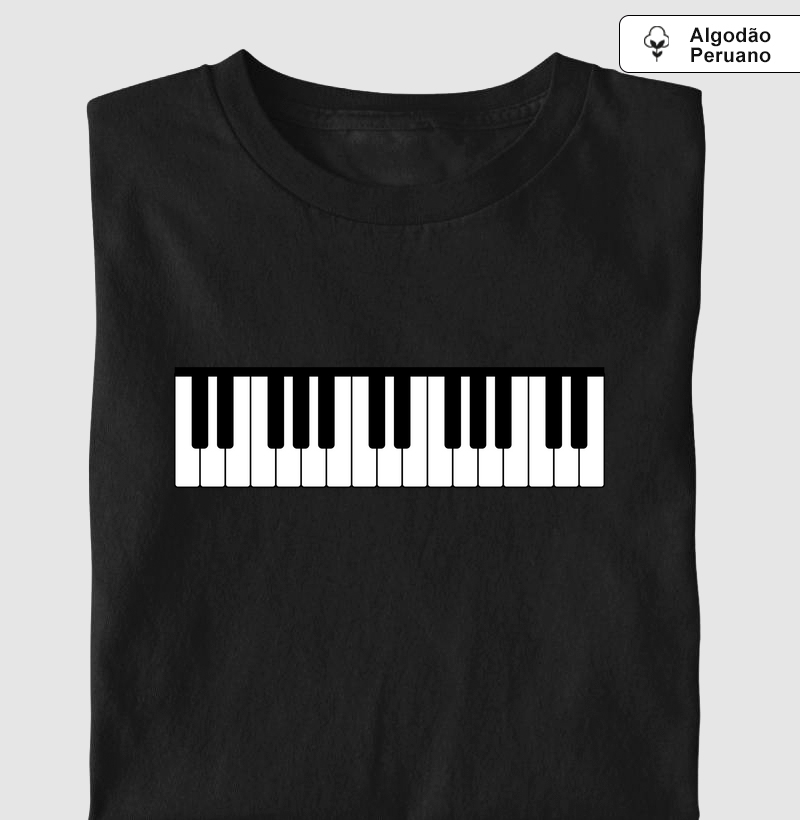 Teclas Piano Algodão Peruano