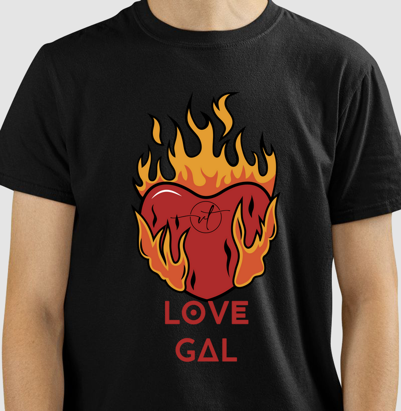 LOVE GAL. T-SHIRT Black Rom - Coleção Bombons Sortidos