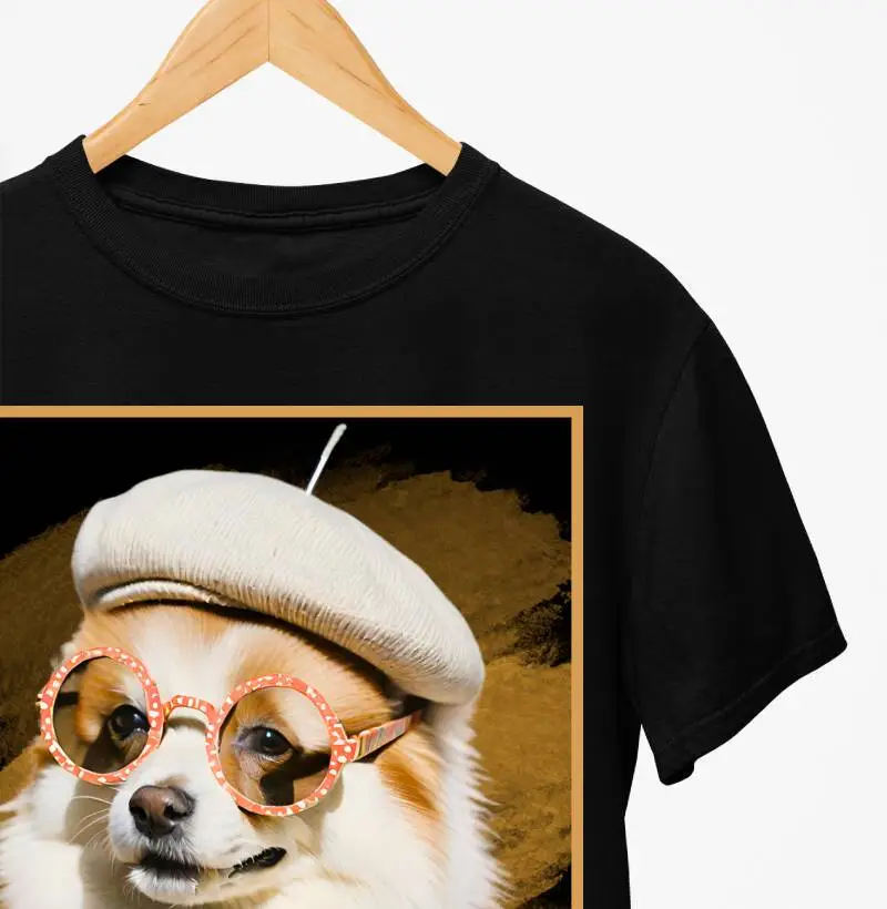 Camiseta Reserva Ink - Spitz de Boina e Óculos Laranja