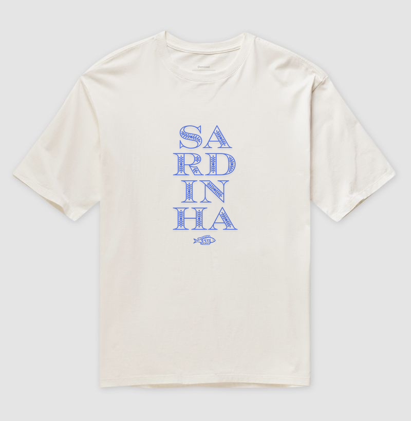 Camiseta Oversized Unissex Sardinha