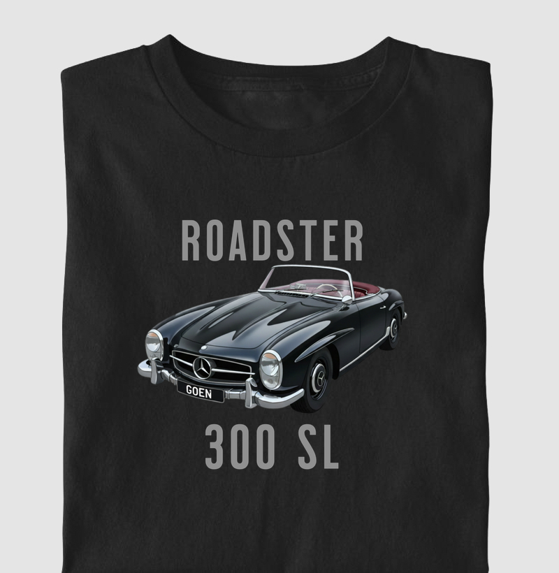 Camiseta Mercedes 300 SL Roadster – Black Edition