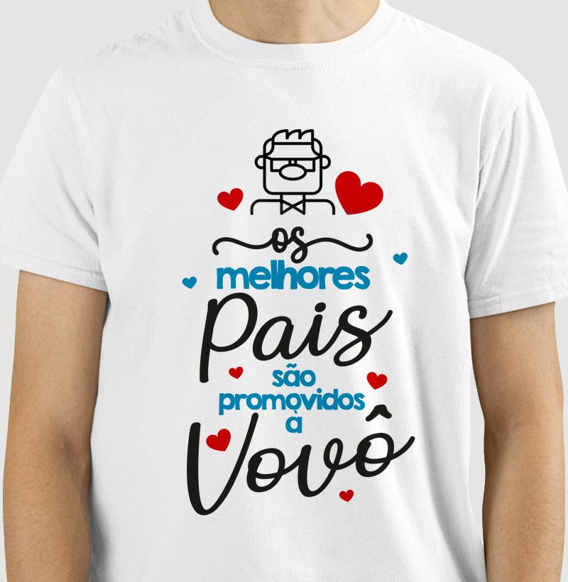 Camisetas os Melhores Pais são Promovidos a Vovô