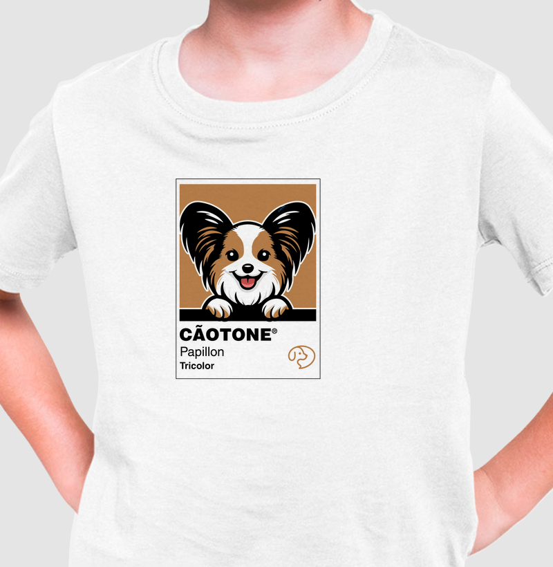 Cãotone Papillon Tricolor