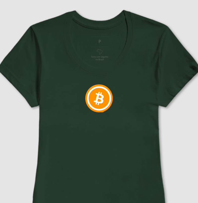 Bitcoin - camiseta feminina