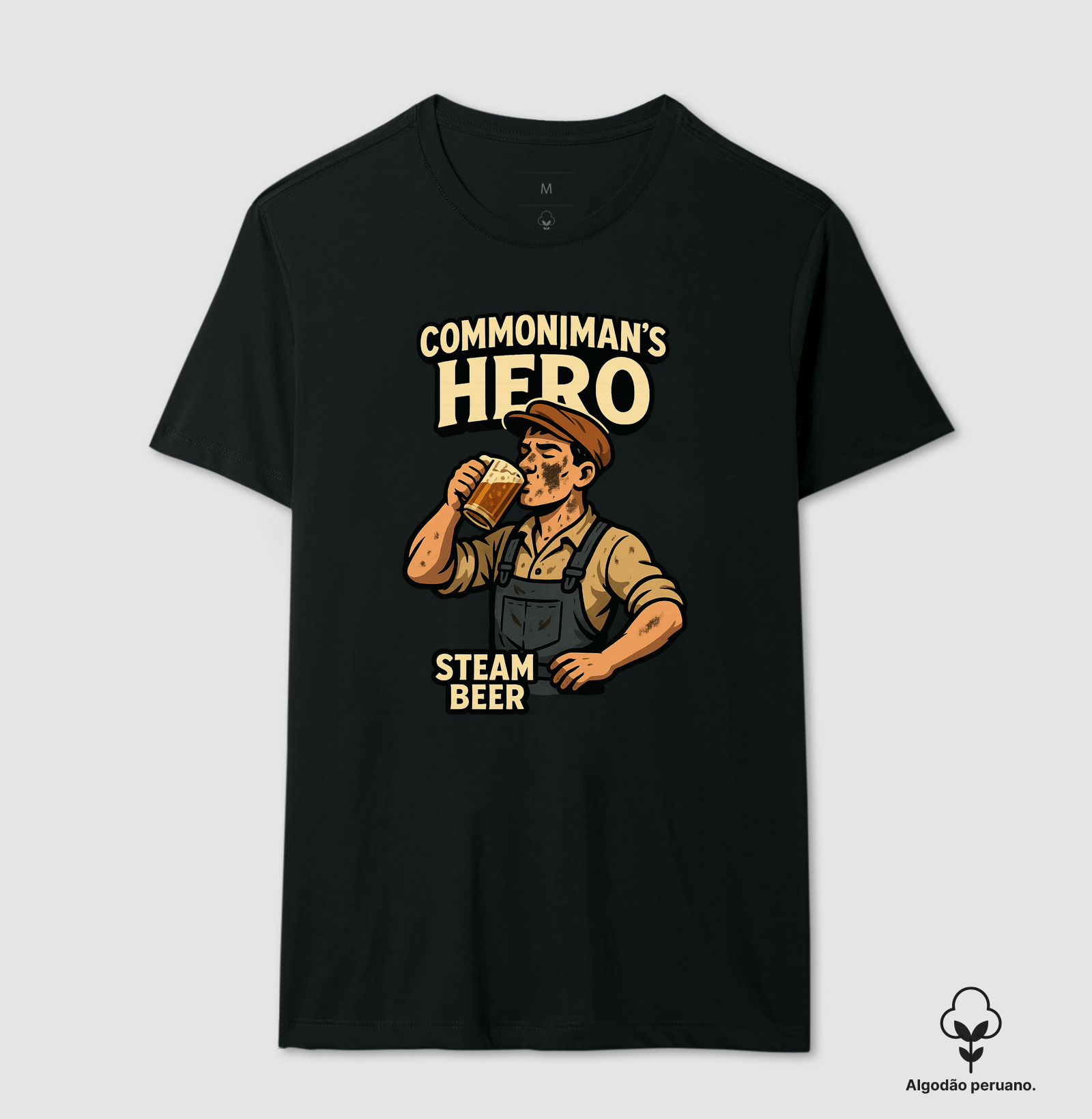 camiseta-common-mans-hero-steam-beer-trabalhador-vintage