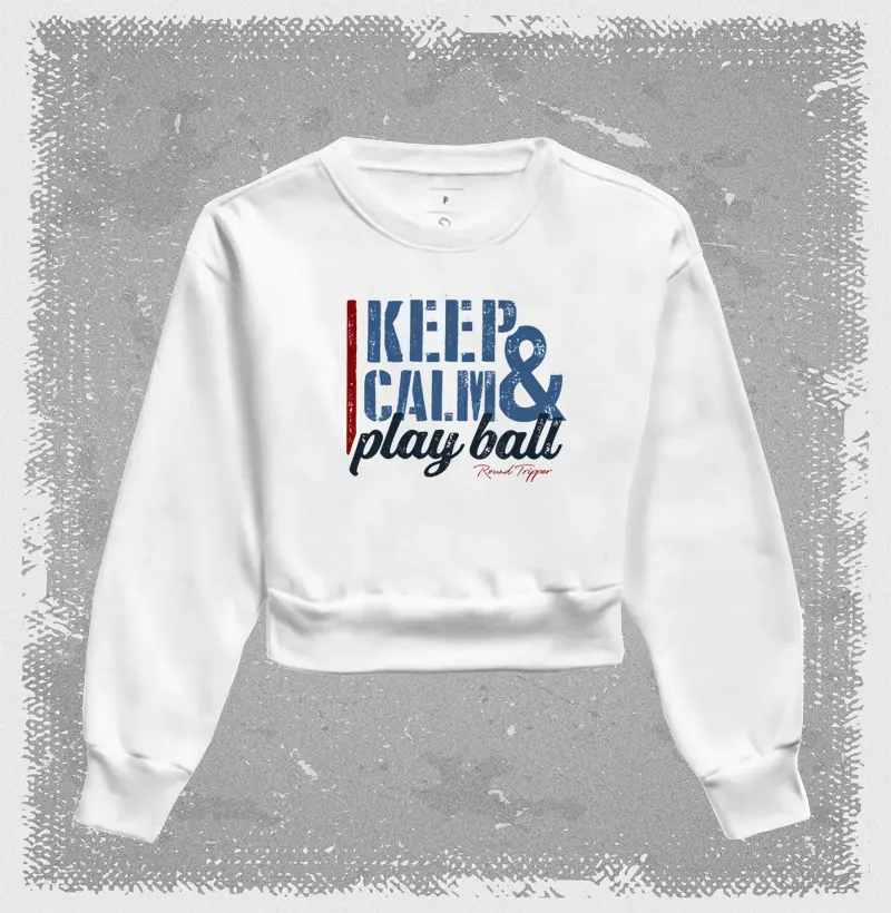 Moletom cropped Keep Calm