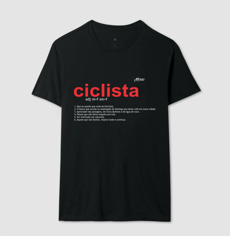 T-Shirt Dicionário Ciclista