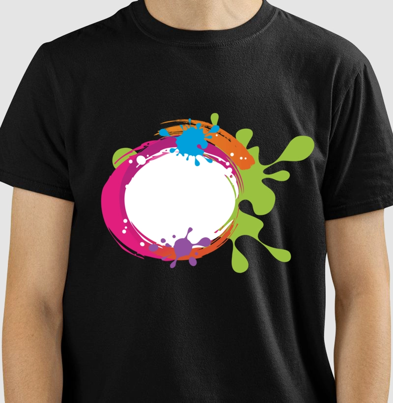 Camiseta multi cor