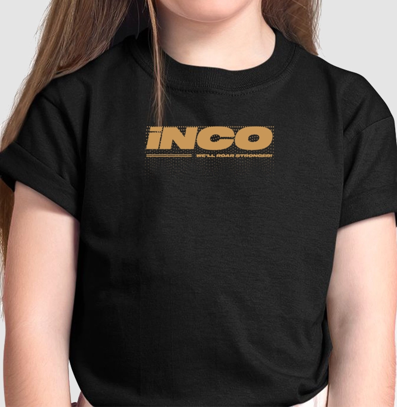 Camiseta Infantil "iNCO - we'll roar stronger"