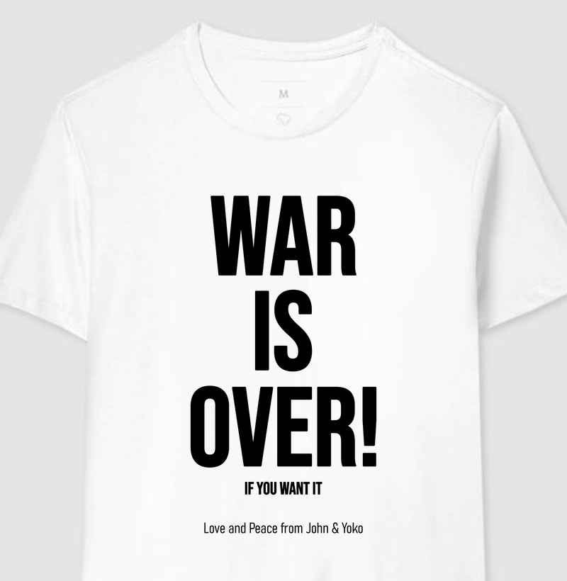 Camiseta War Is Over John Lennon