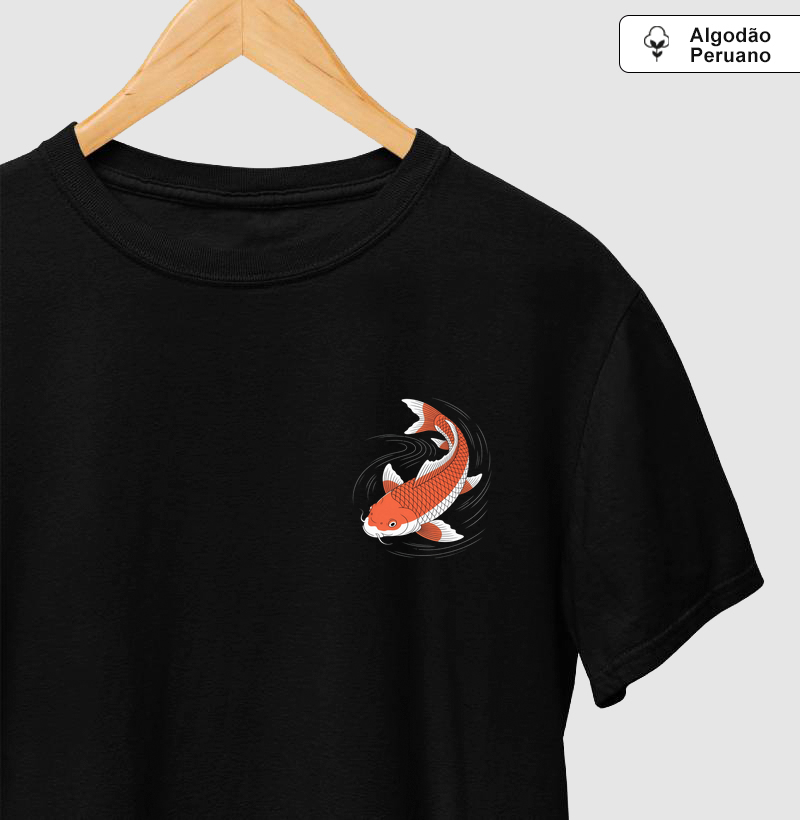 Camiseta "Carpa Koi" - Símbolo de Força e Sorte