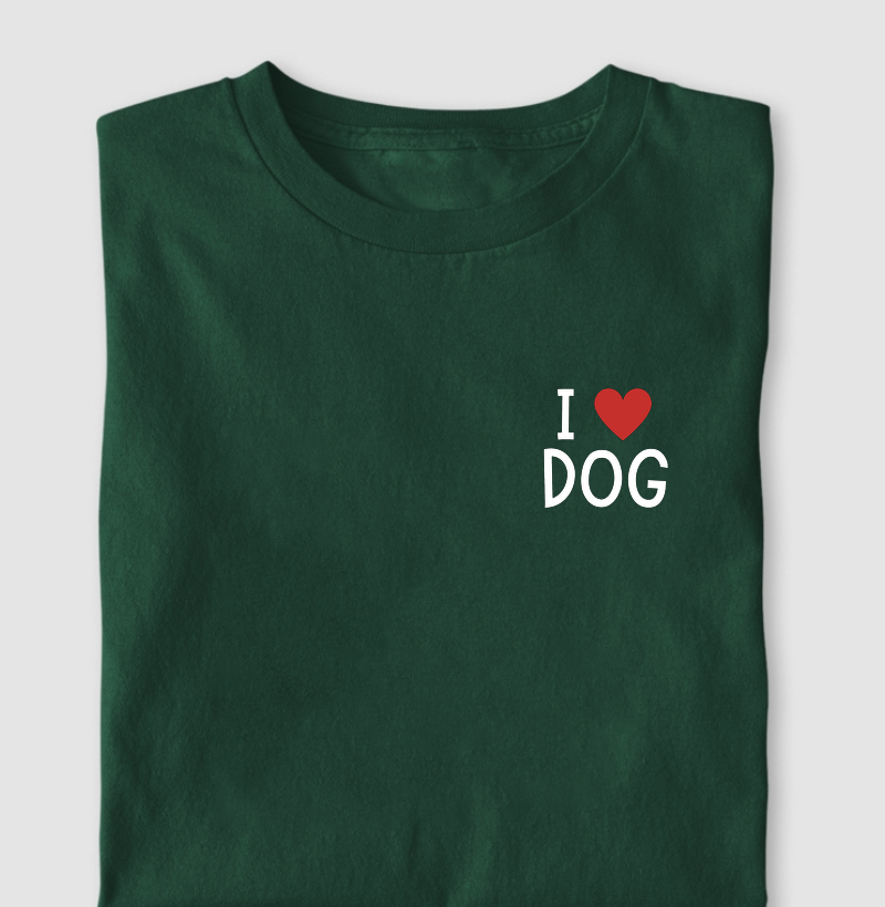 Camiseta Cachorro Salsicha - I love my dog H10