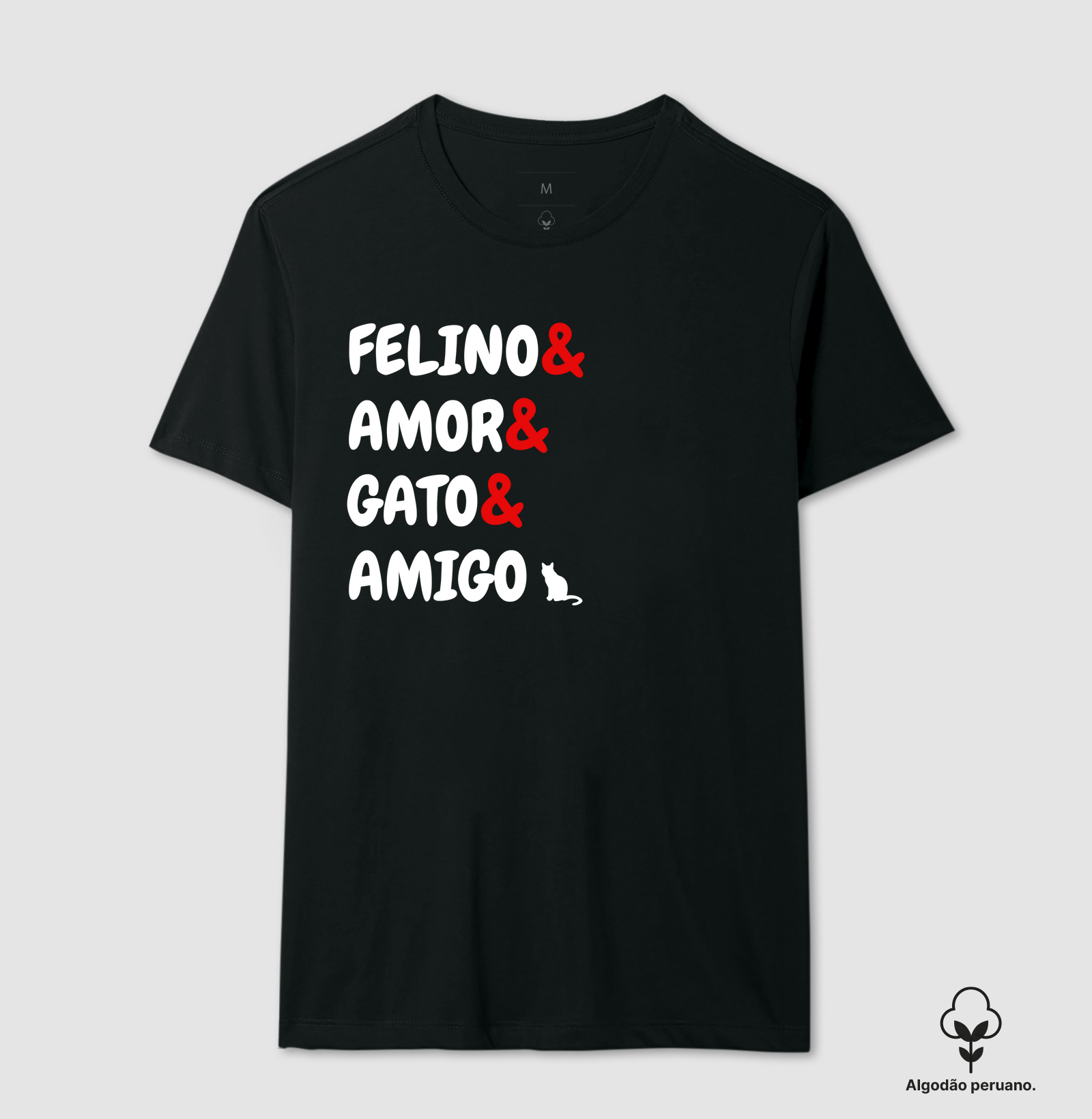 Camiseta jogo de palavras gato