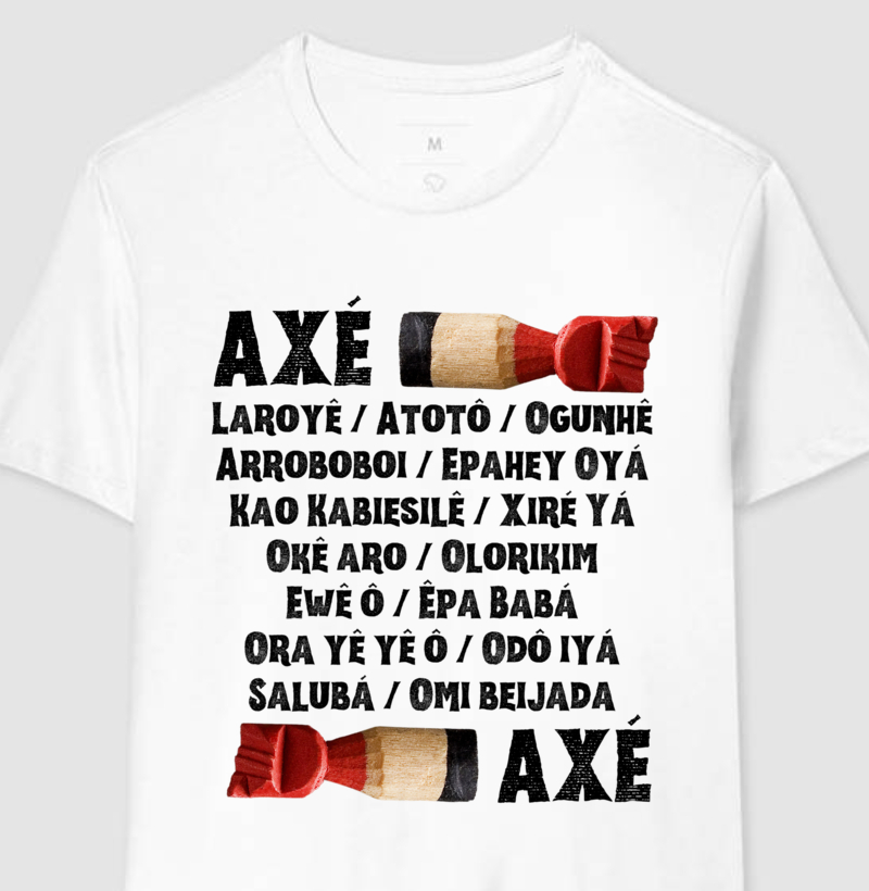 Camiseta Axé Saudações aos Orixás