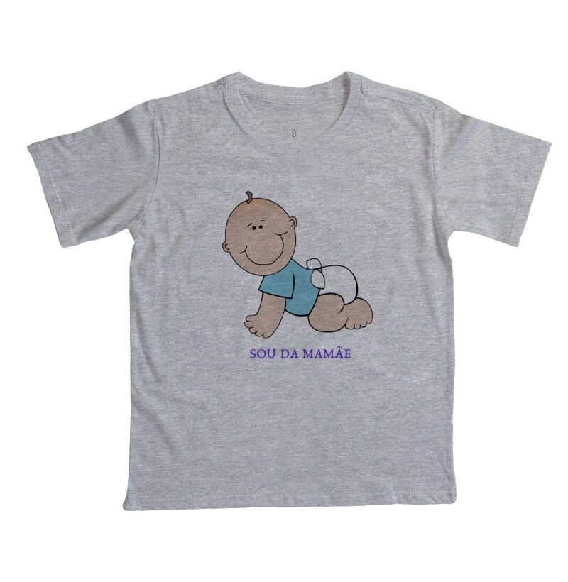 camiseta infantil sou da mamae