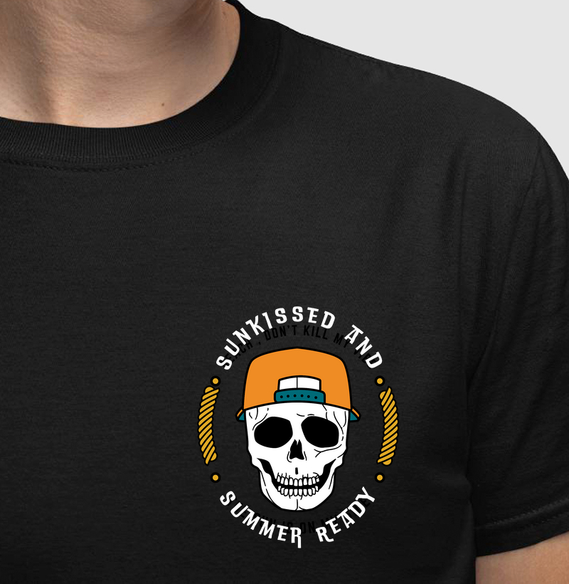 Camiseta Caveira Summer Ready