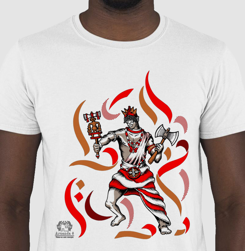Camiseta Xango Arte em cores 100% Algodão