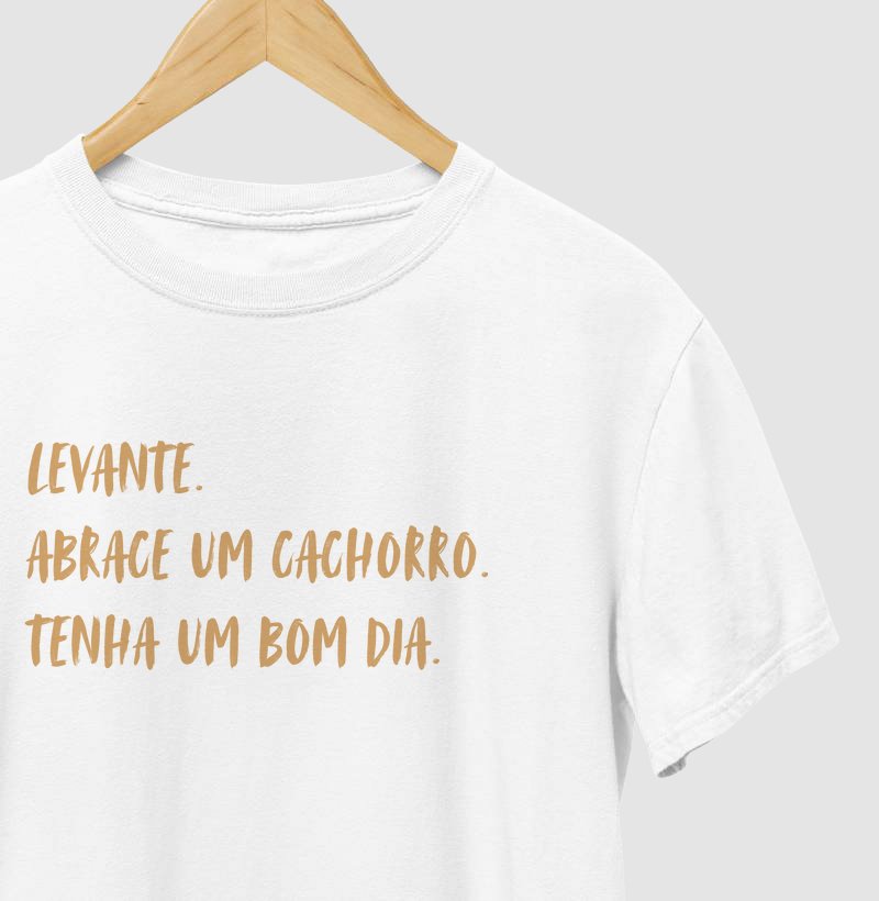 Levante, abrace um cachorro