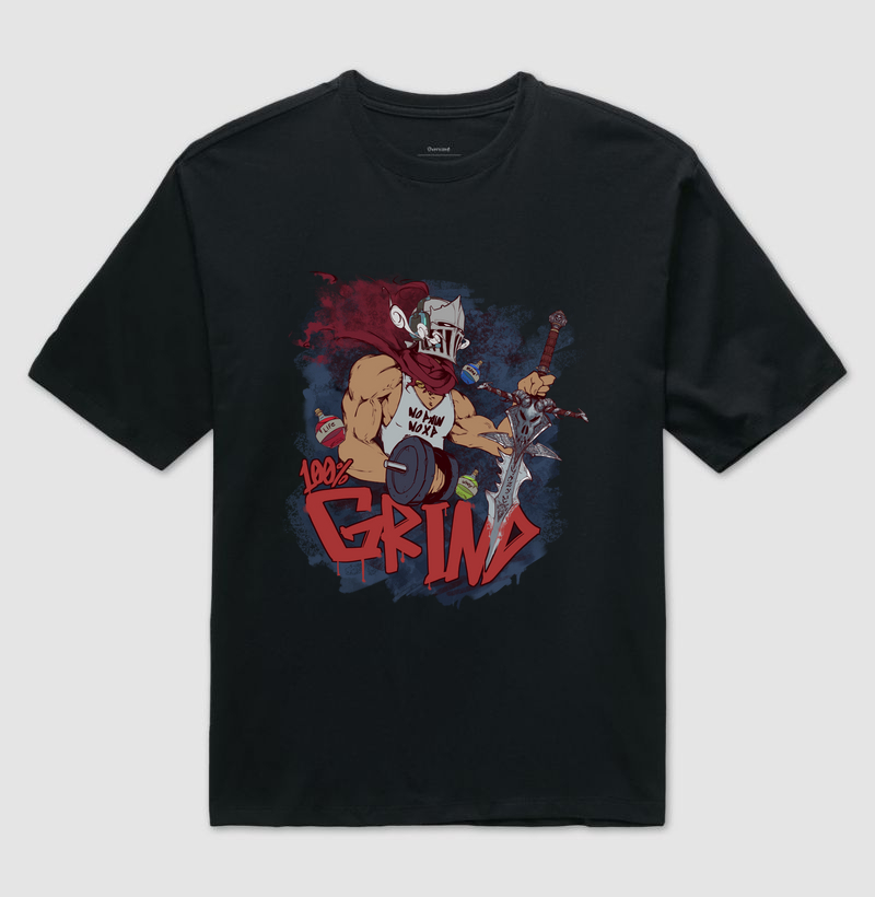 Camiseta Oversized - 100% Grind Warrior