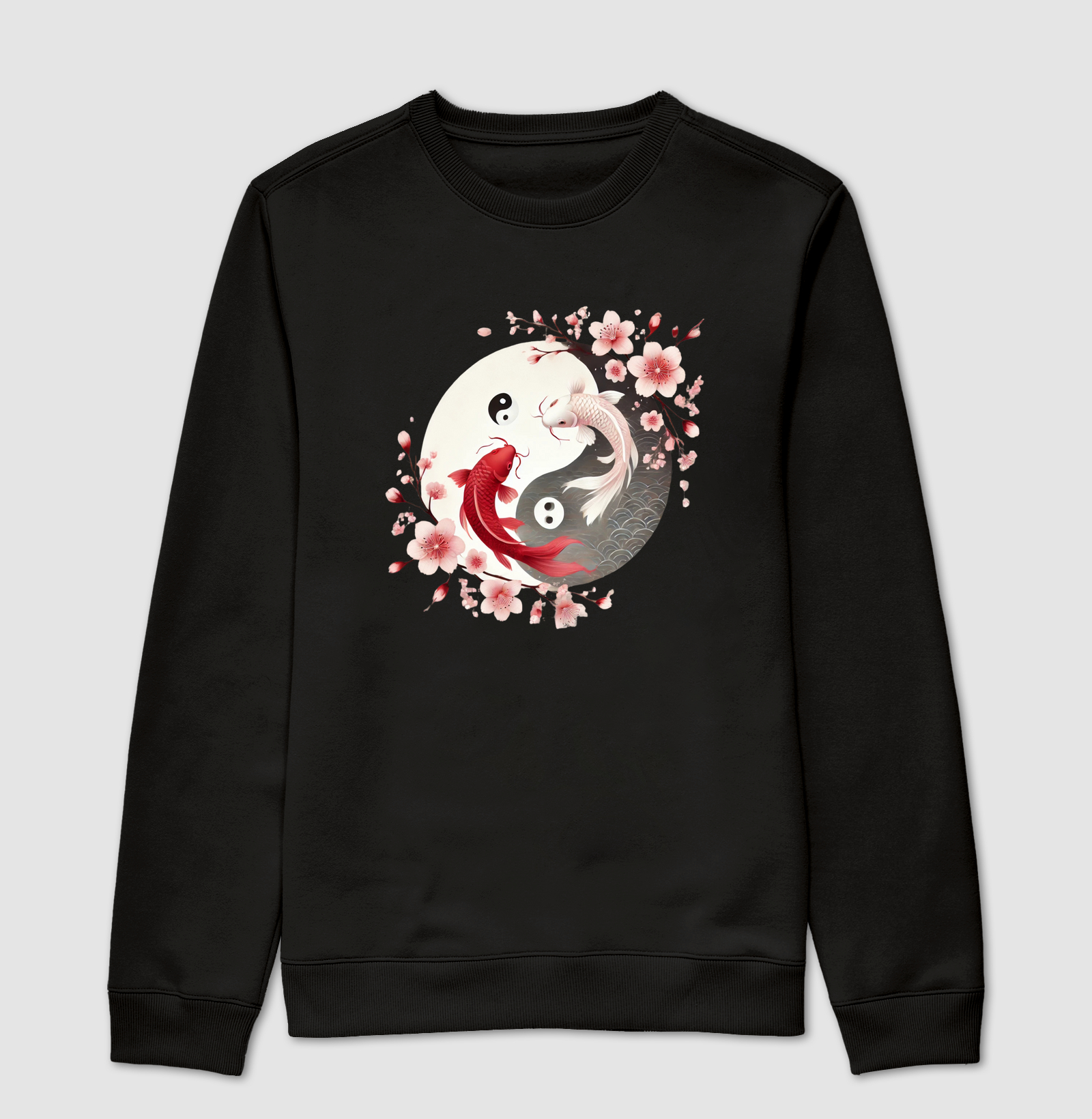 Yin Yang com Peixe Koi