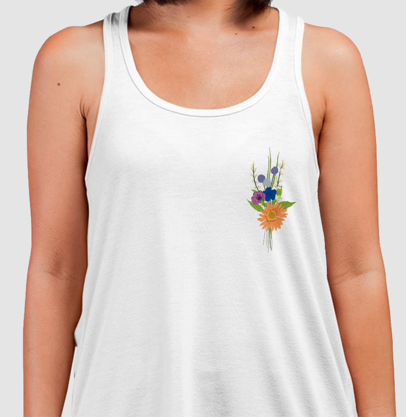 Coleção flores - bolso