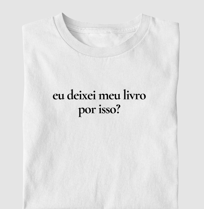 Eu deixei meu livro por isso?