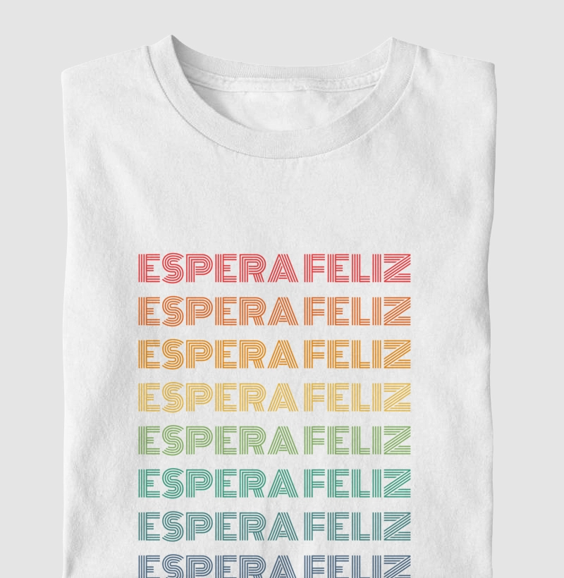 Espera Feliz Letreiro Retrô
