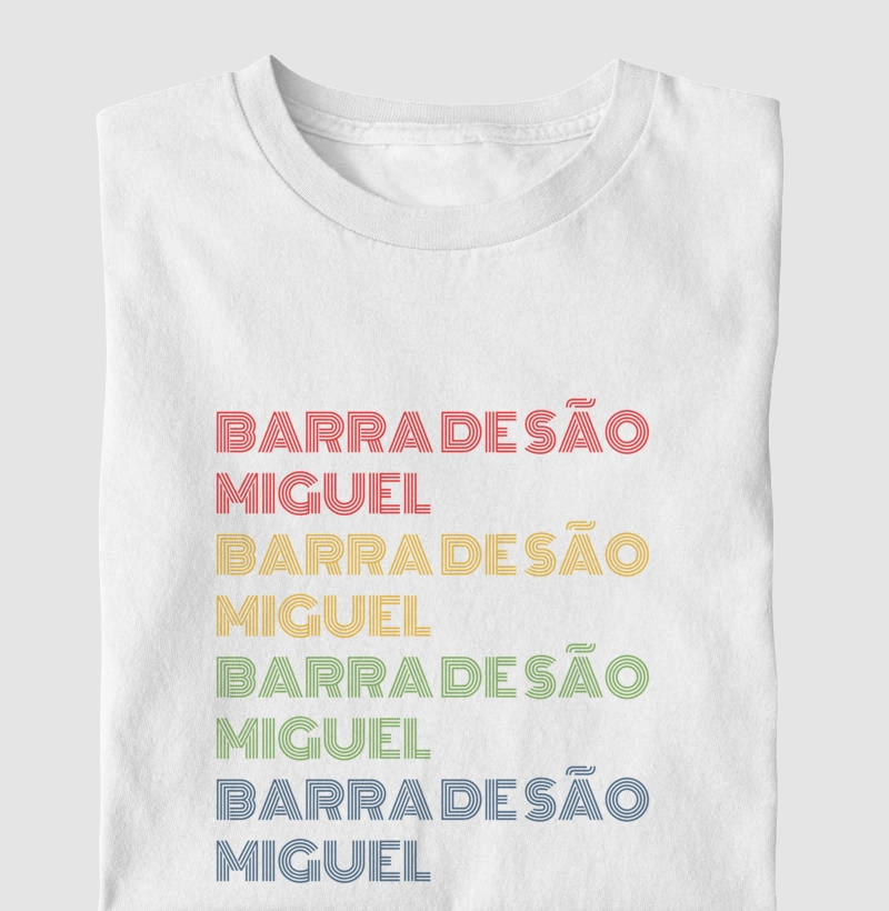 Barra de São Miguel Letreiro Retrô