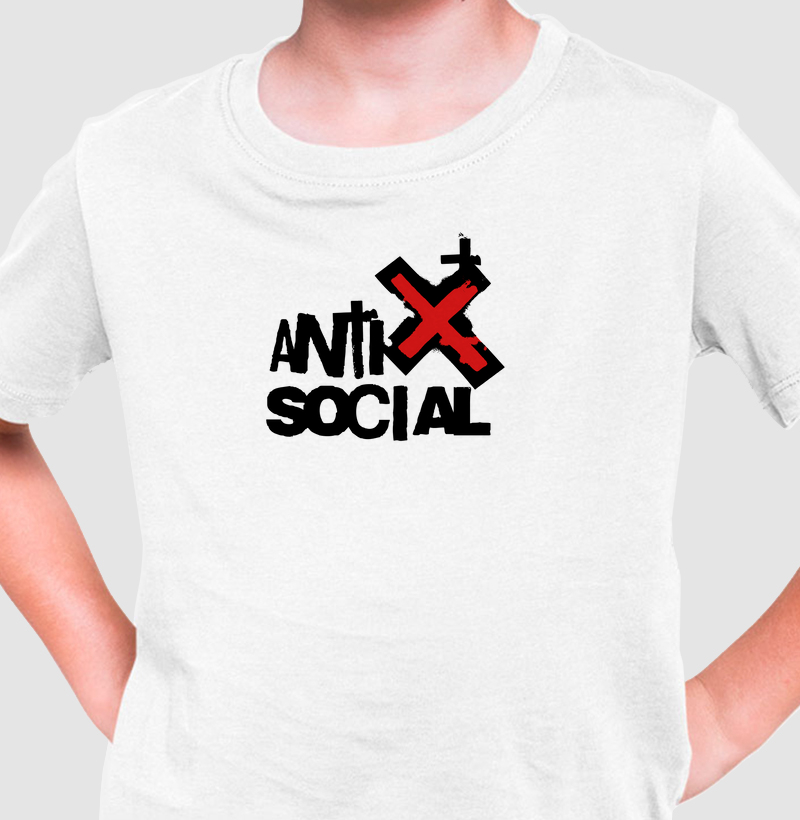 Antissocial: Camiseta Infantil - Atitude e Originalidade para Todos os Momentos