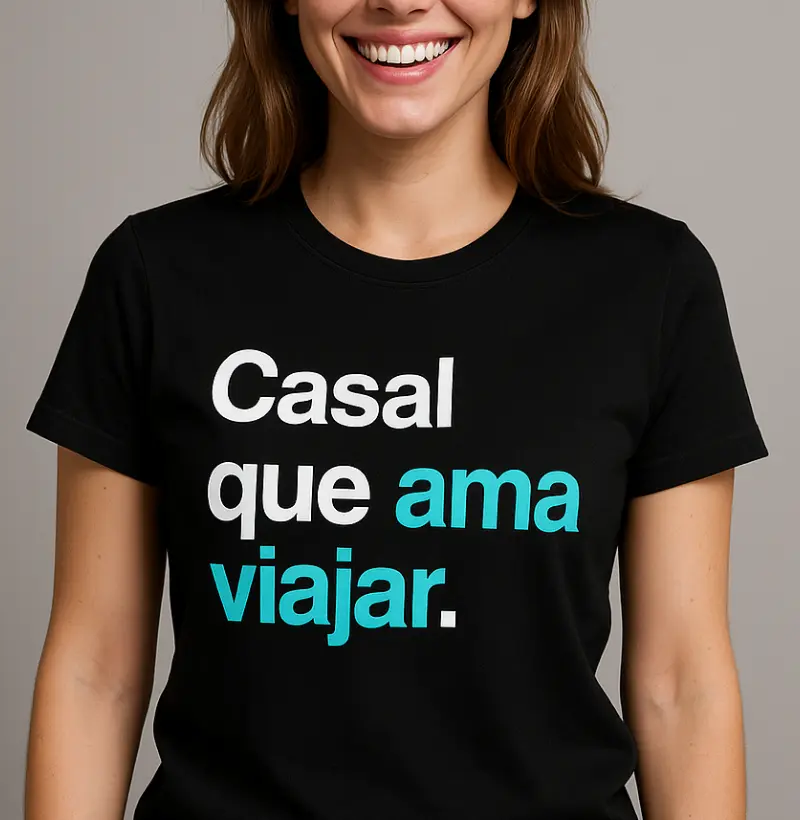 Casal que ama viajar