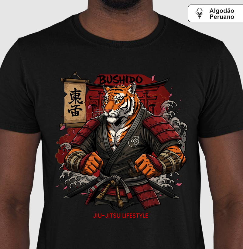 Tigre Armadura - Jiu-Jitsu Lifestyle - Algodão Peruano