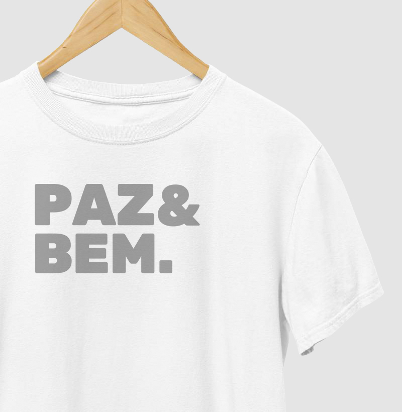 Paz e Bem em Branco e Cinza