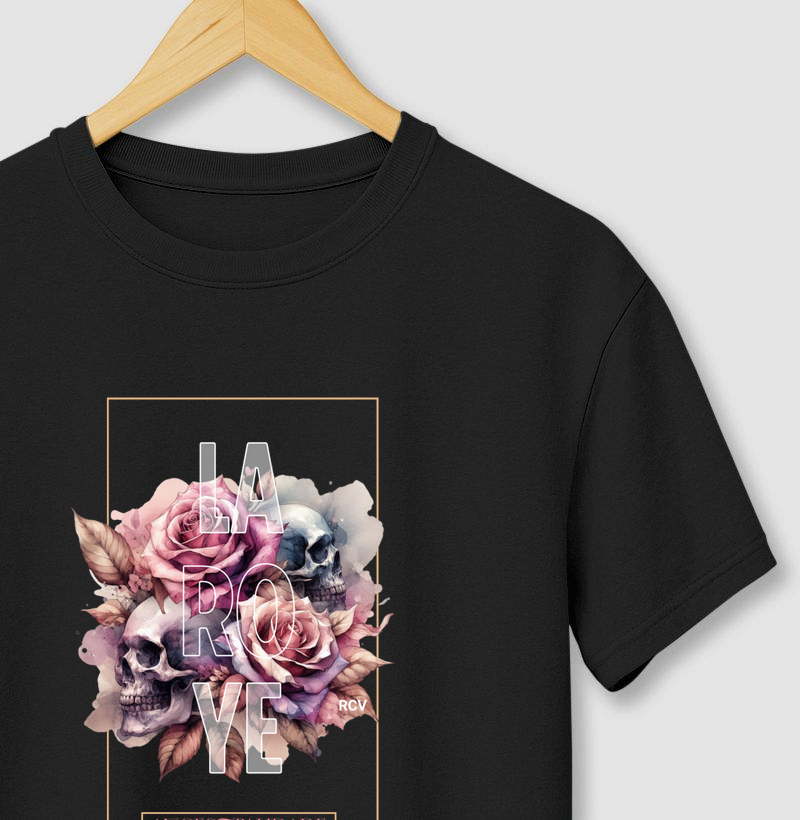 Camiseta RCV Rosa Caveira - Ancestralidade
