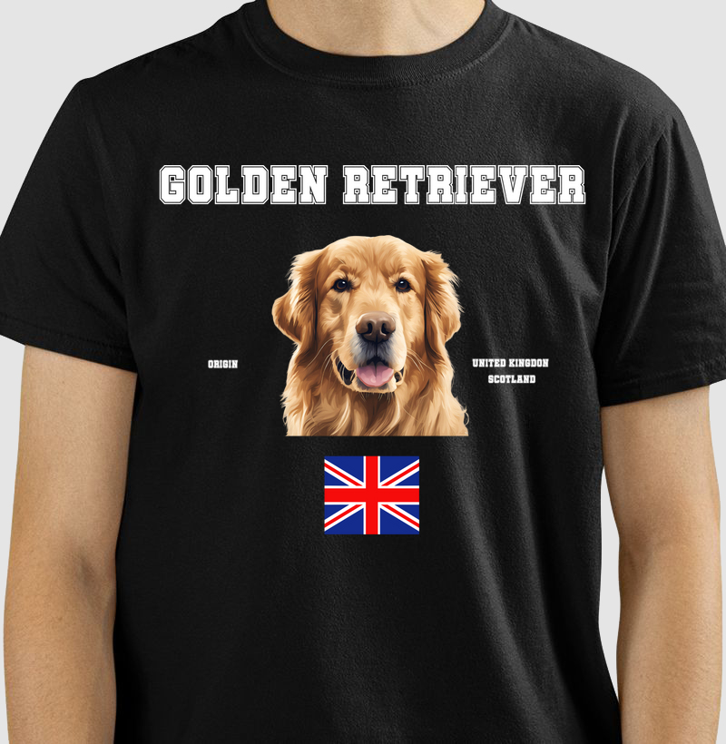 Golden Retriever - letras brancas