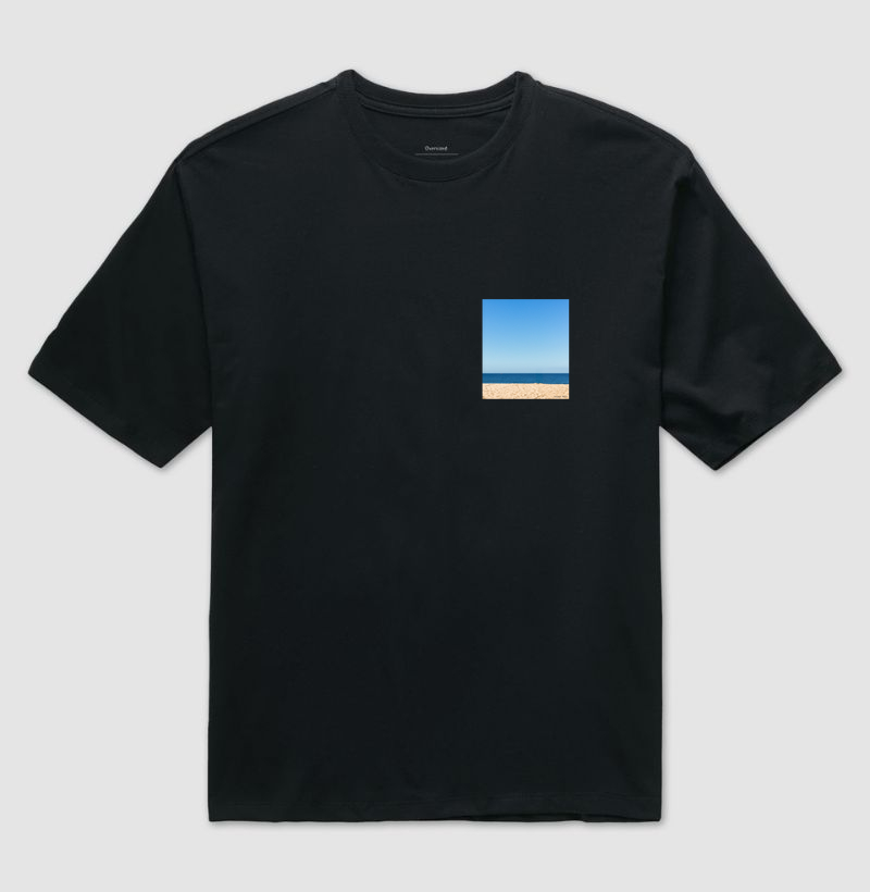 Camiseta Praia Bolso